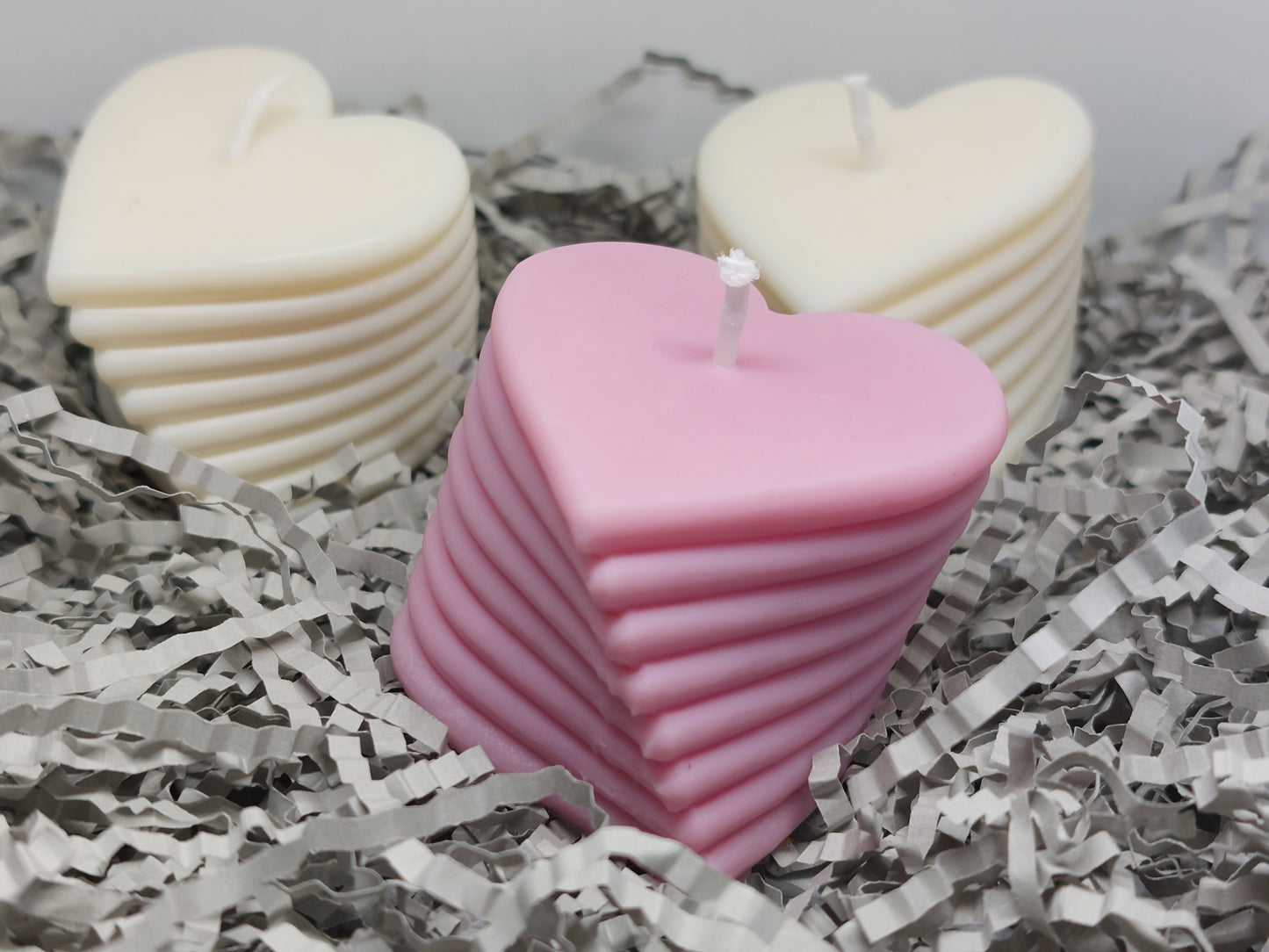 Heart Shaped Candle/Romantic Candle/ Handmade Soy Candle