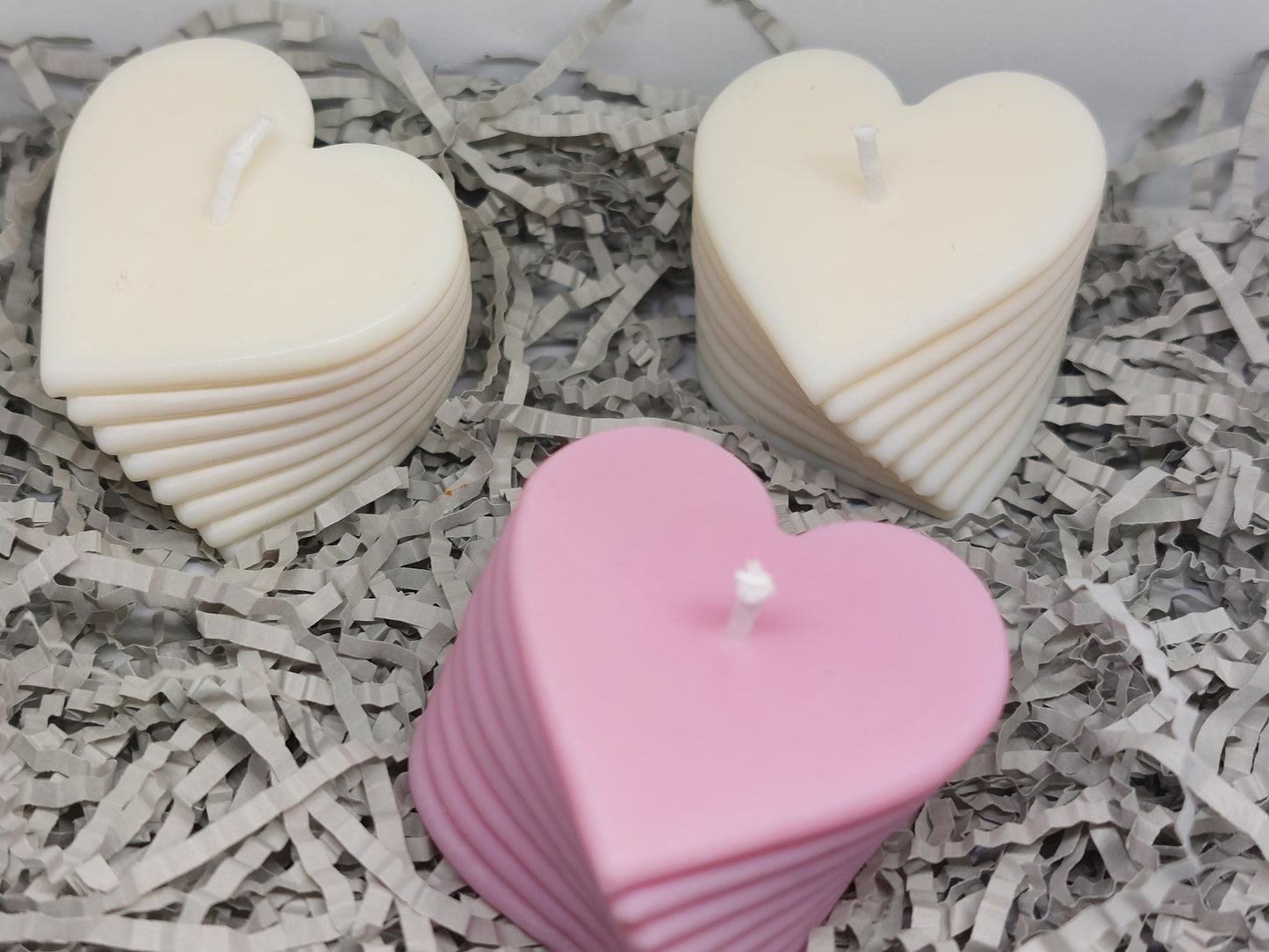 Heart Shaped Candle/Romantic Candle/ Handmade Soy Candle