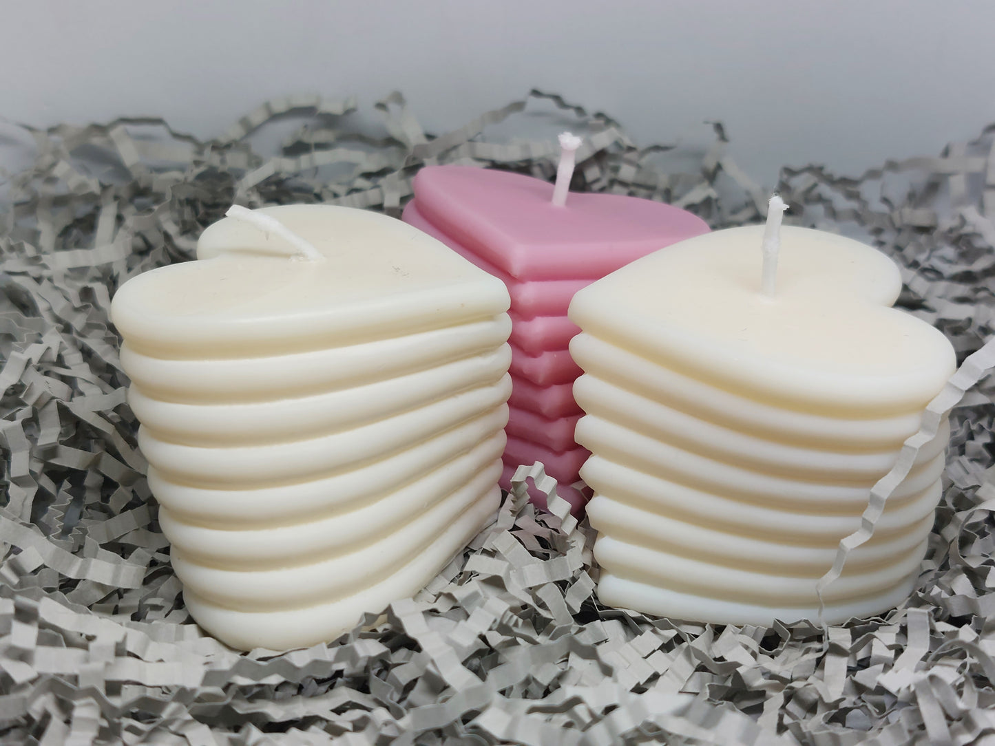 Heart Shaped Candle/Romantic Candle/ Handmade Soy Candle