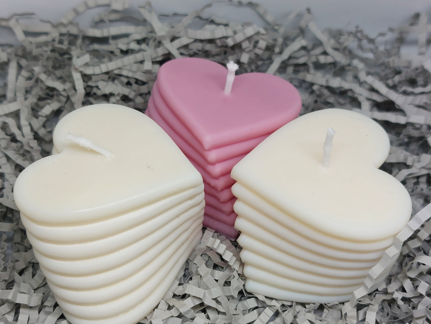 Heart Shaped Candle/Romantic Candle/ Handmade Soy Candle