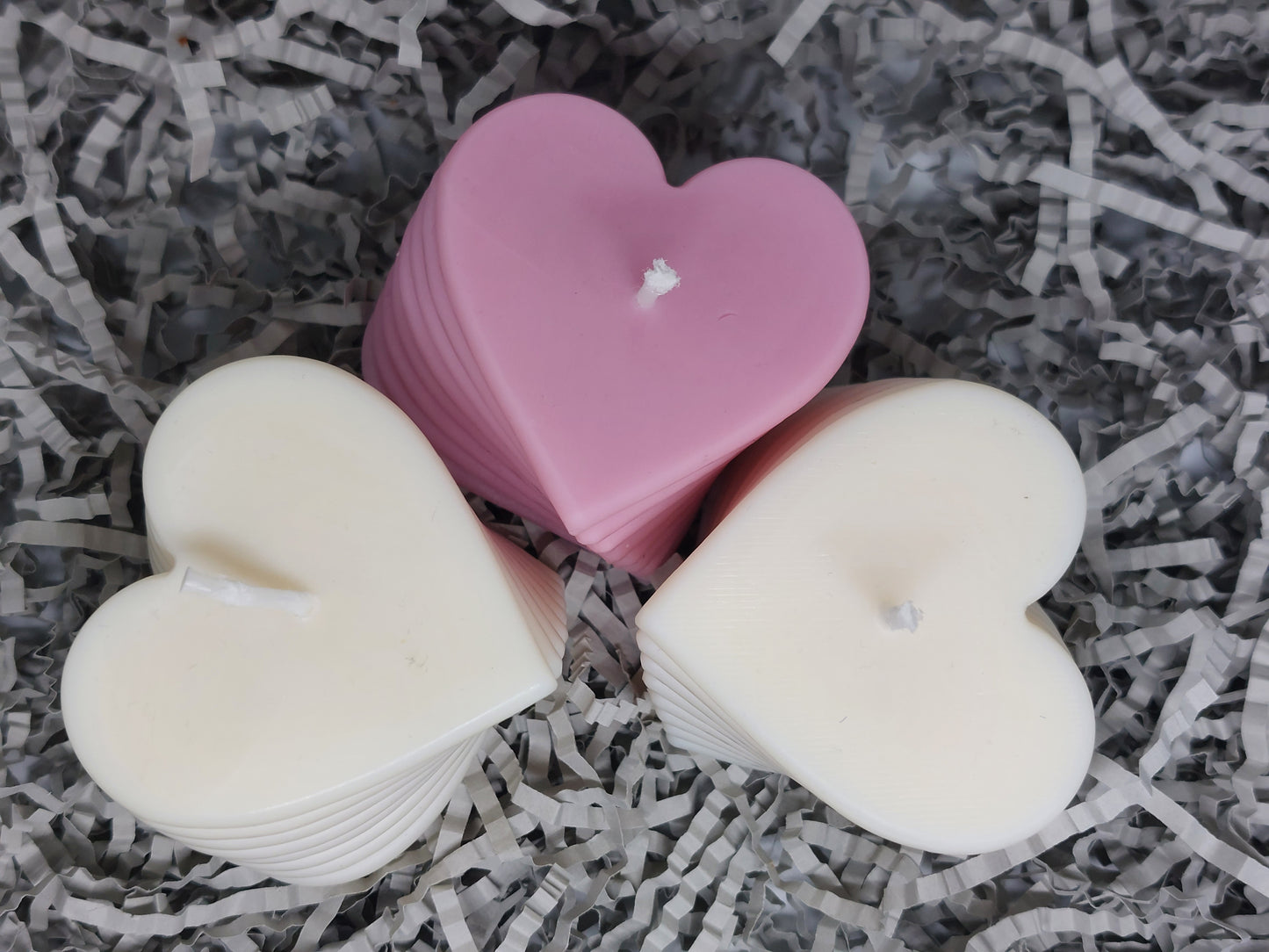 Heart Shaped Candle/Romantic Candle/ Handmade Soy Candle