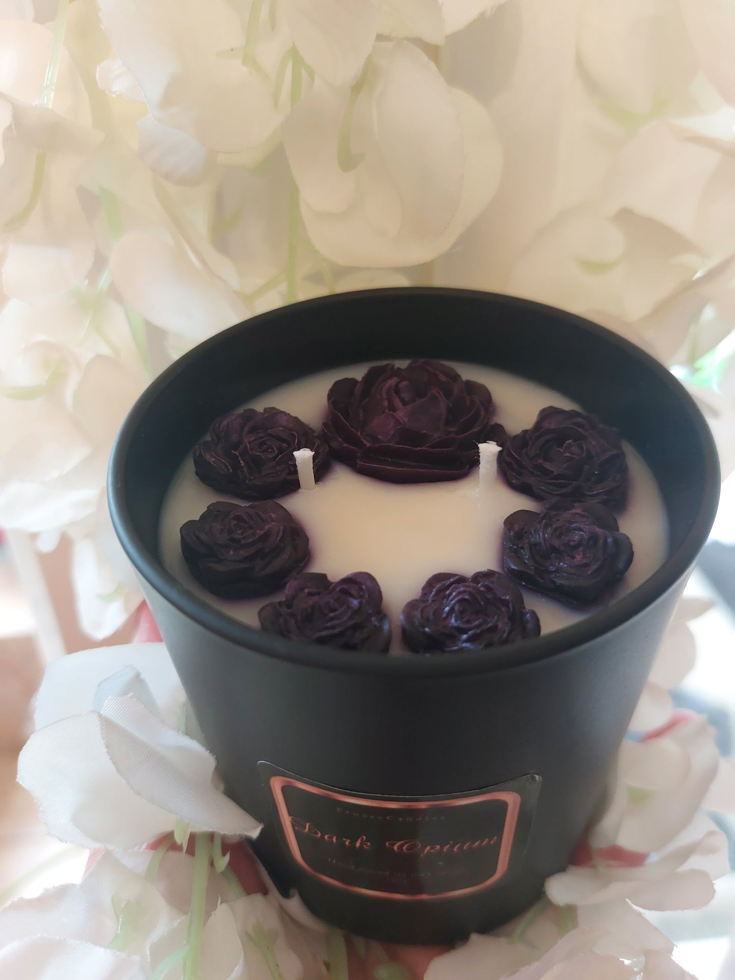 Luxury Black Opium Scented Candle/Perfume Candle/Two wick Candle/Soy Candle