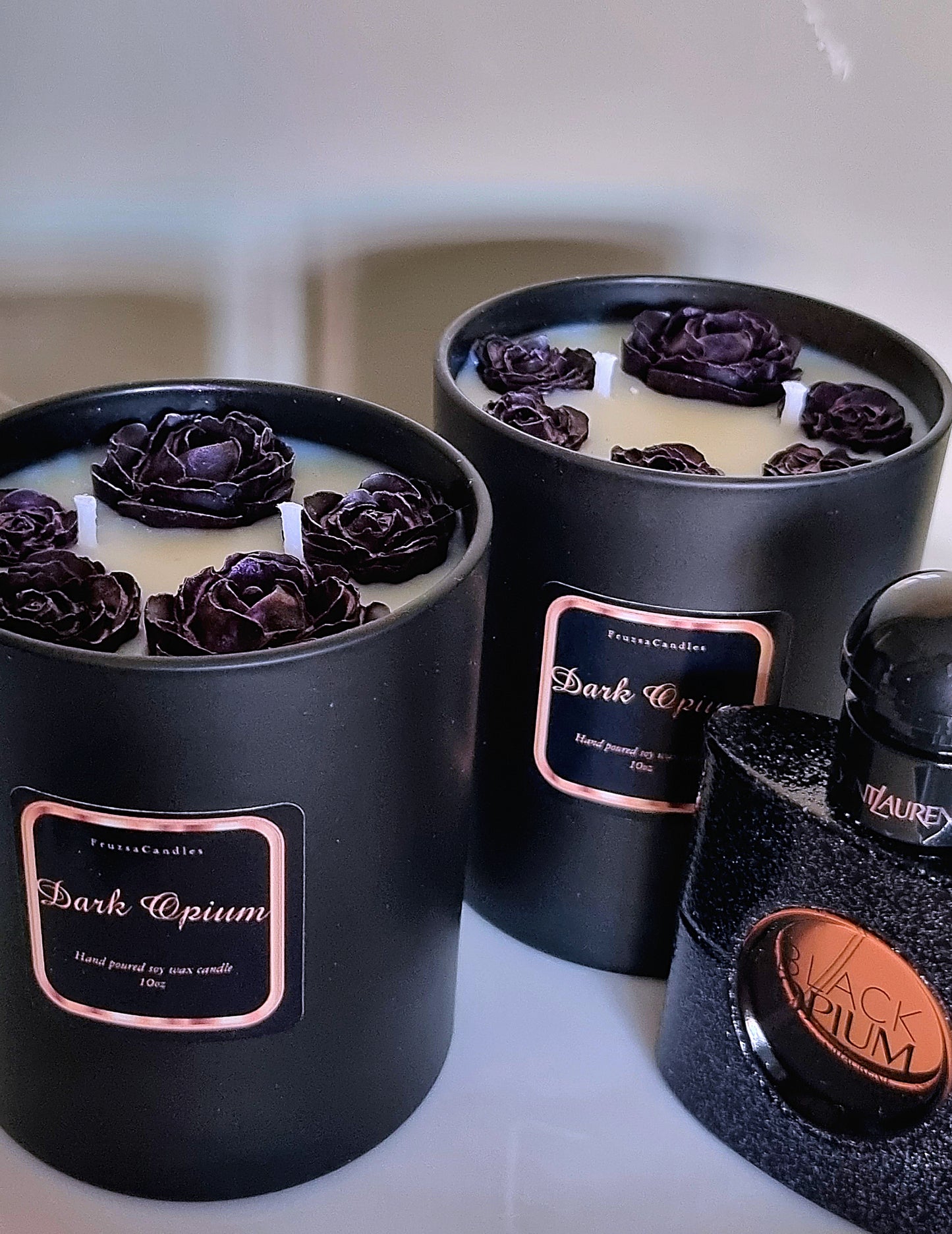 Luxury Black Opium Scented Candle/Perfume Candle/Two wick Candle/Soy Candle