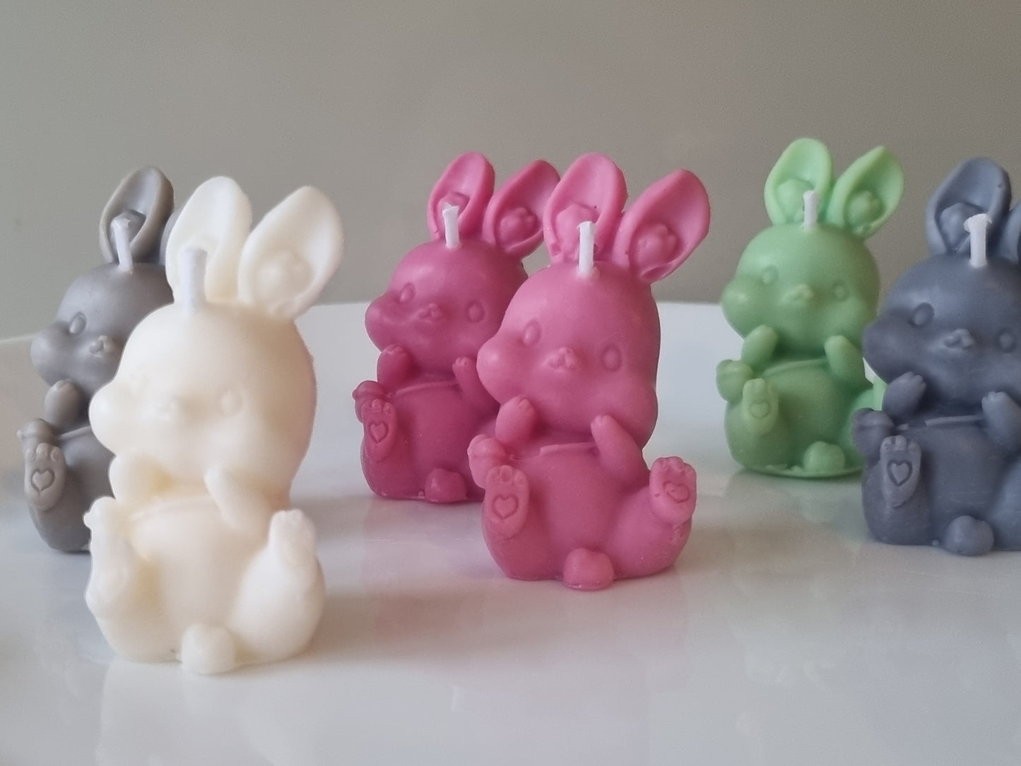 Mini Bunny Candle/Easter candle/Spring candle/Handmade Soy Candle