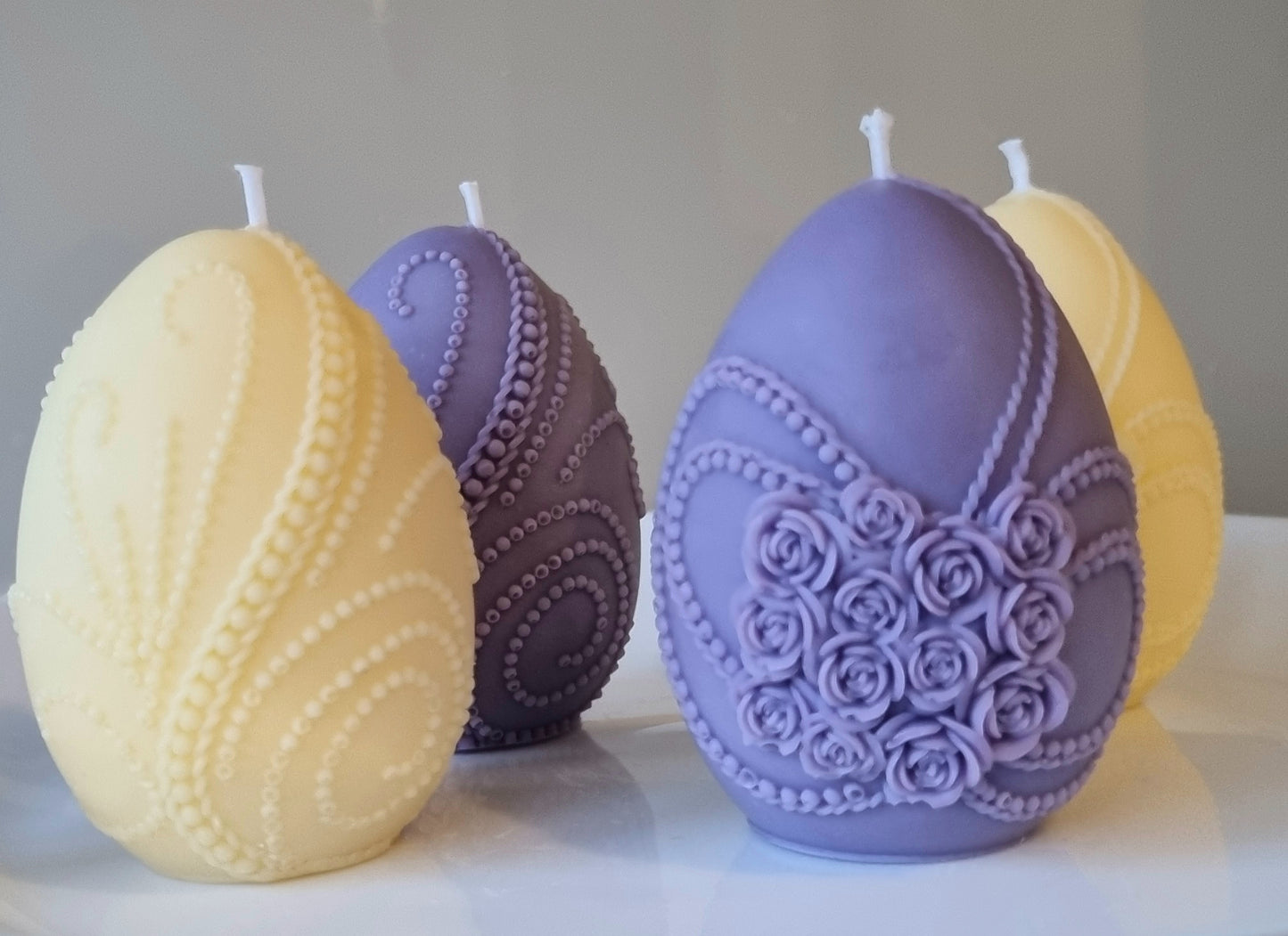 Decorated Scented Easter Eggs/Spring Candles/ Handcrafted Soy Candles