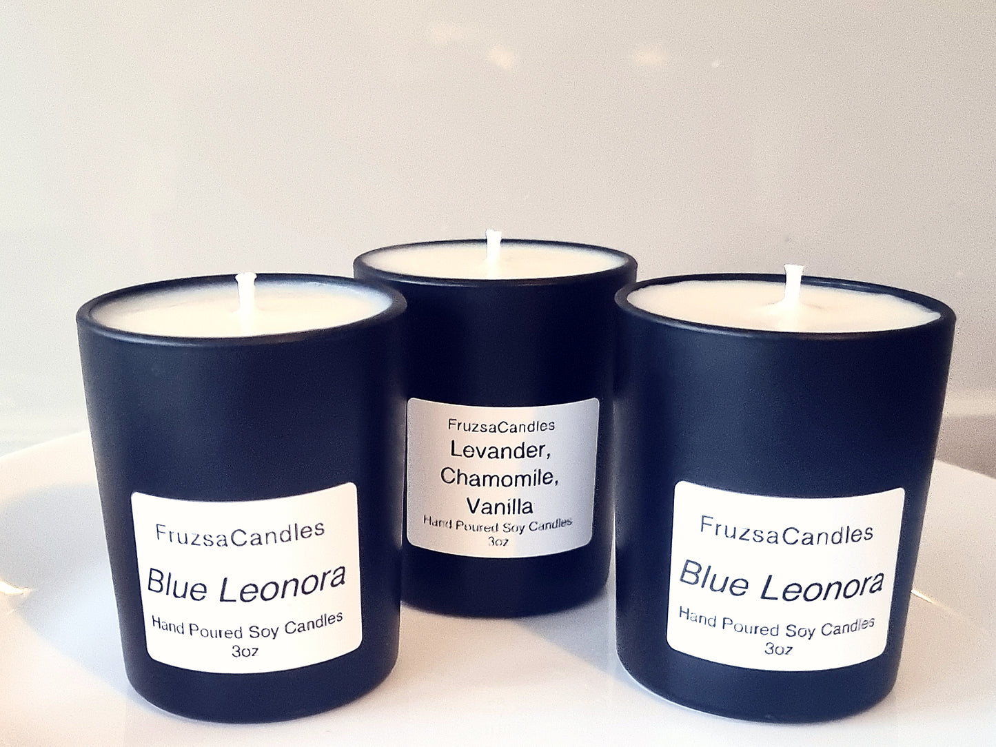 Luxury Scented Soy Candles In Matt Black Jar / 3oz