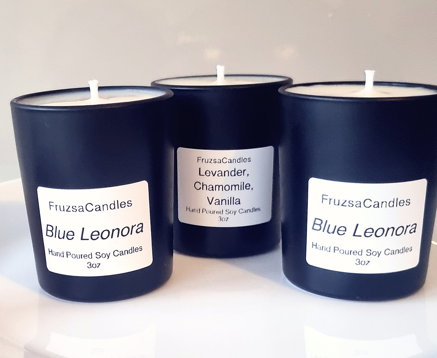 Luxury Scented Soy Candles In Matt Black Jar / 3oz