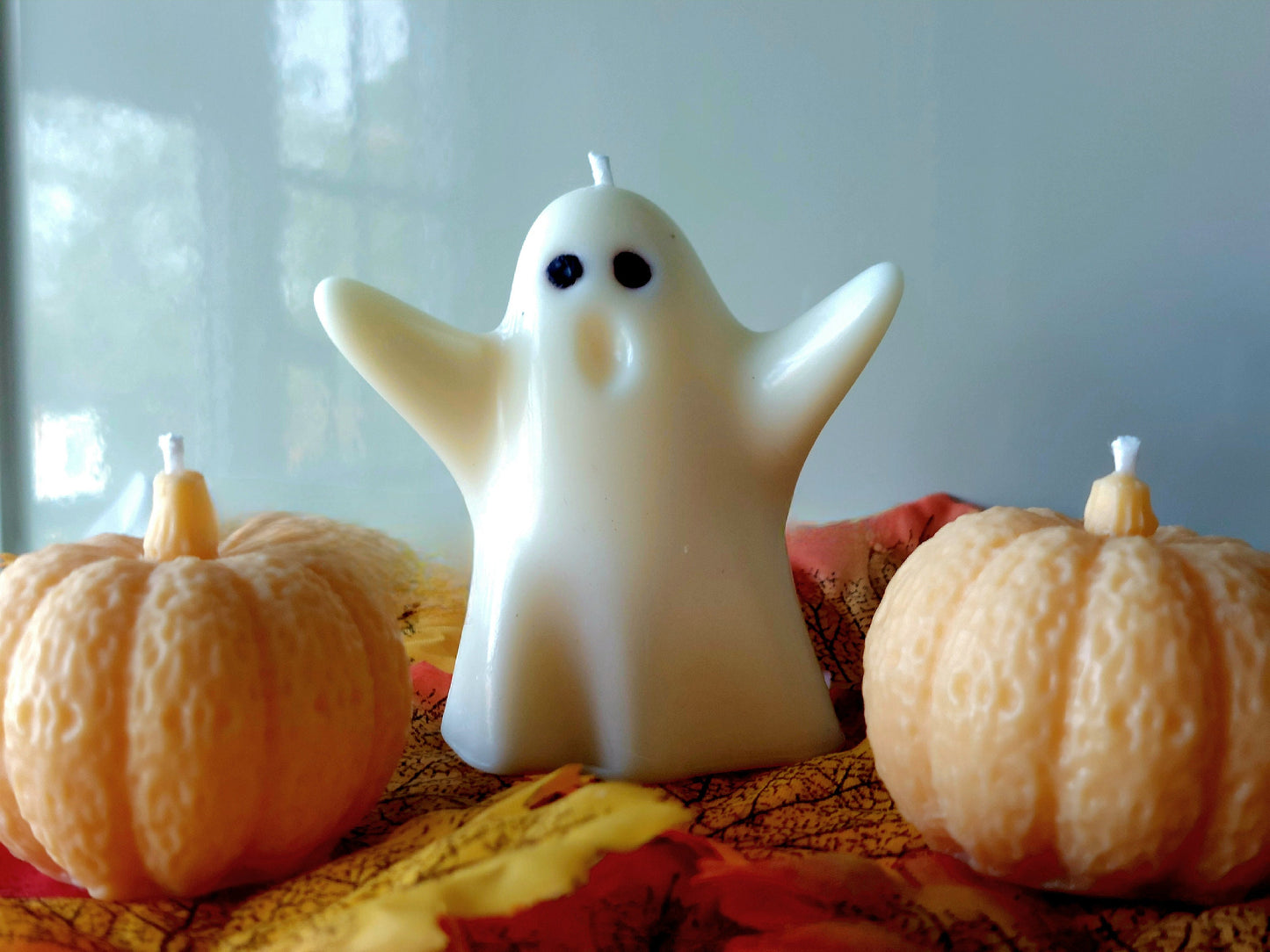 Halloween Ghost & Pumpkins candle set/Soy Candle/Autumn Home Decoration