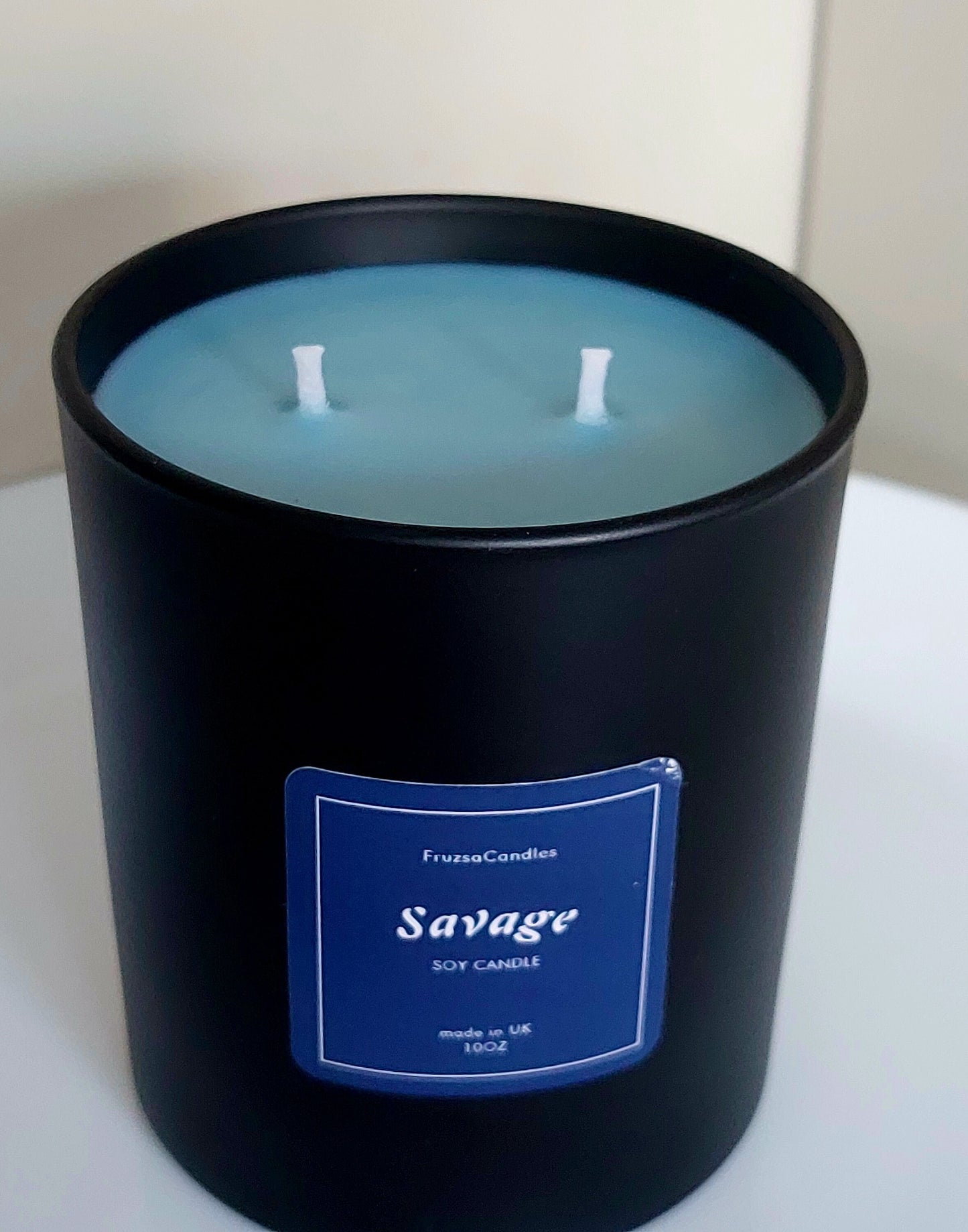 Savage Scented Candle for Men in Luxury Matt Black Jar/ Highly Scented Soy Candle/ Gift for men