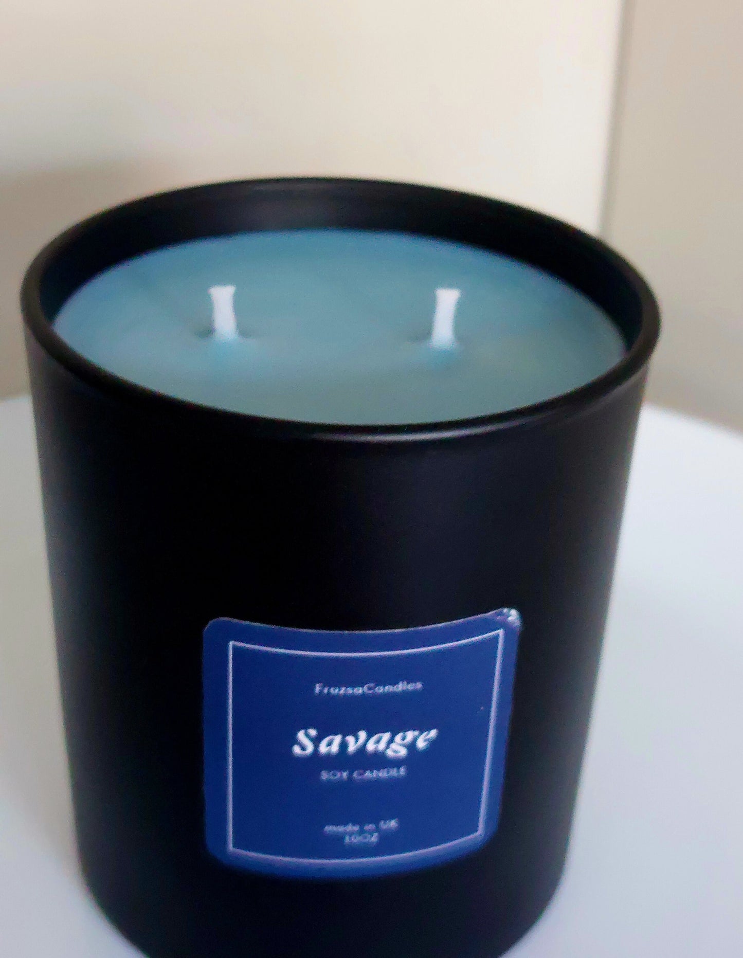 Savage Scented Candle for Men in Luxury Matt Black Jar/ Highly Scented Soy Candle/ Gift for men