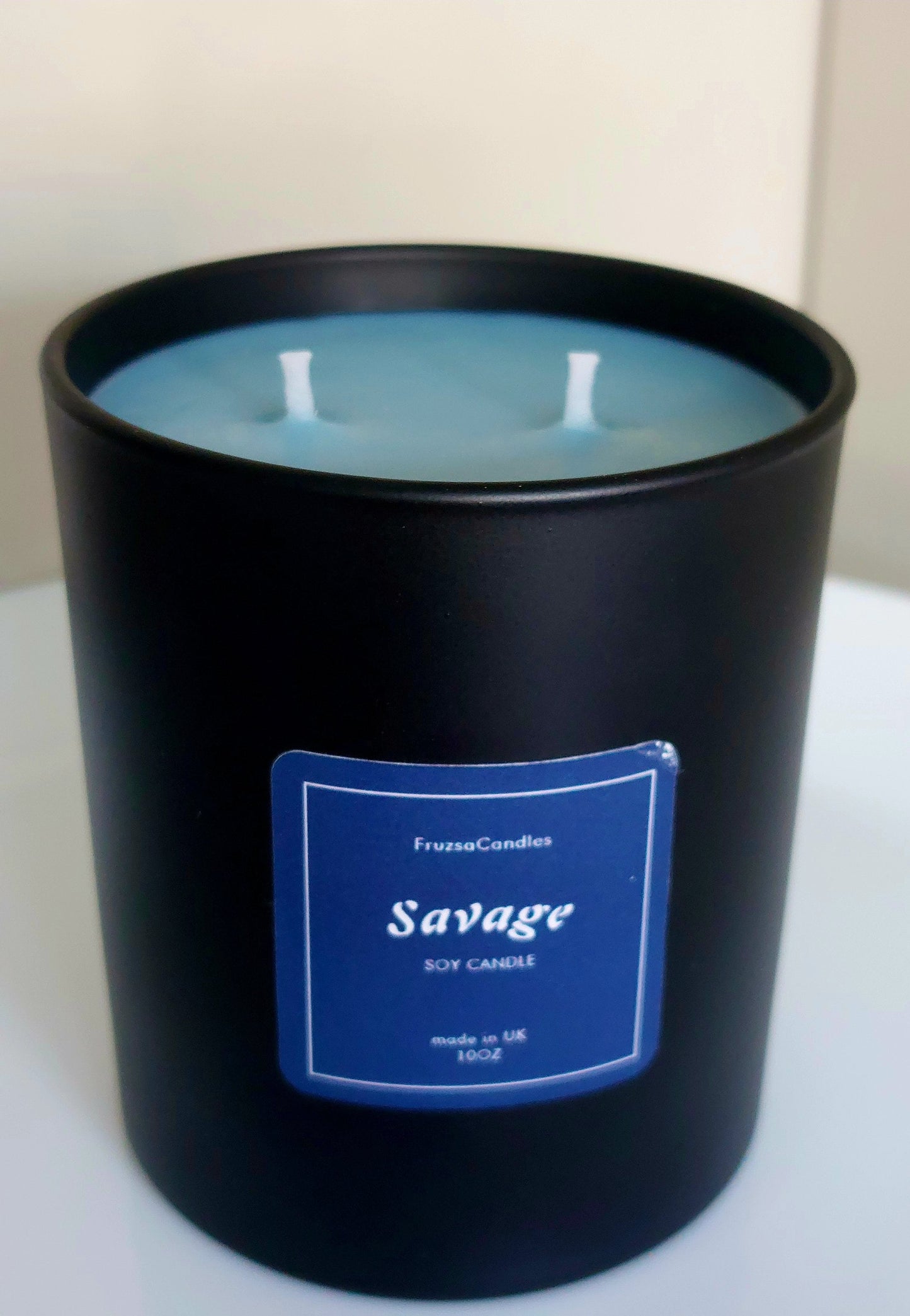 Savage Scented Candle for Men in Luxury Matt Black Jar/ Highly Scented Soy Candle/ Gift for men