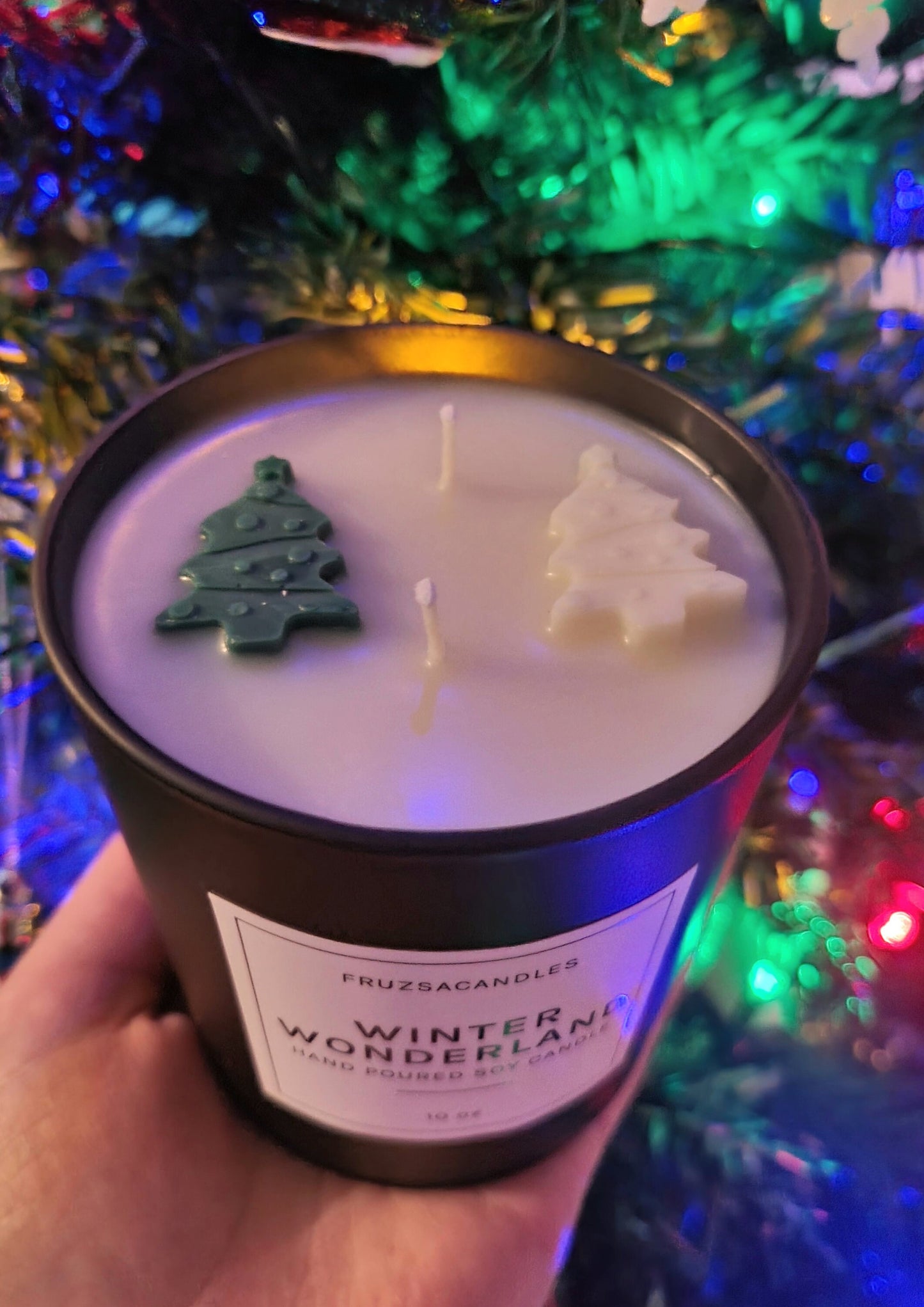 Winter Wonderland, Pine Scented Candle/ Christmas Tree Scent / Handmade Soy Candle/ Highly scented candle